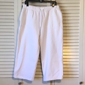 Laura Scott Soft White Lounge Pants